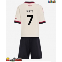 Camisa de Futebol Liverpool Florian Wirtz #7 Equipamento Secundário Infantil 2025-26 Manga Curta (+ Calças curtas)